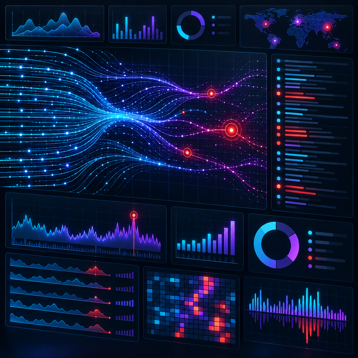 Aperçu du tableau de bord AI Log Analyzer
